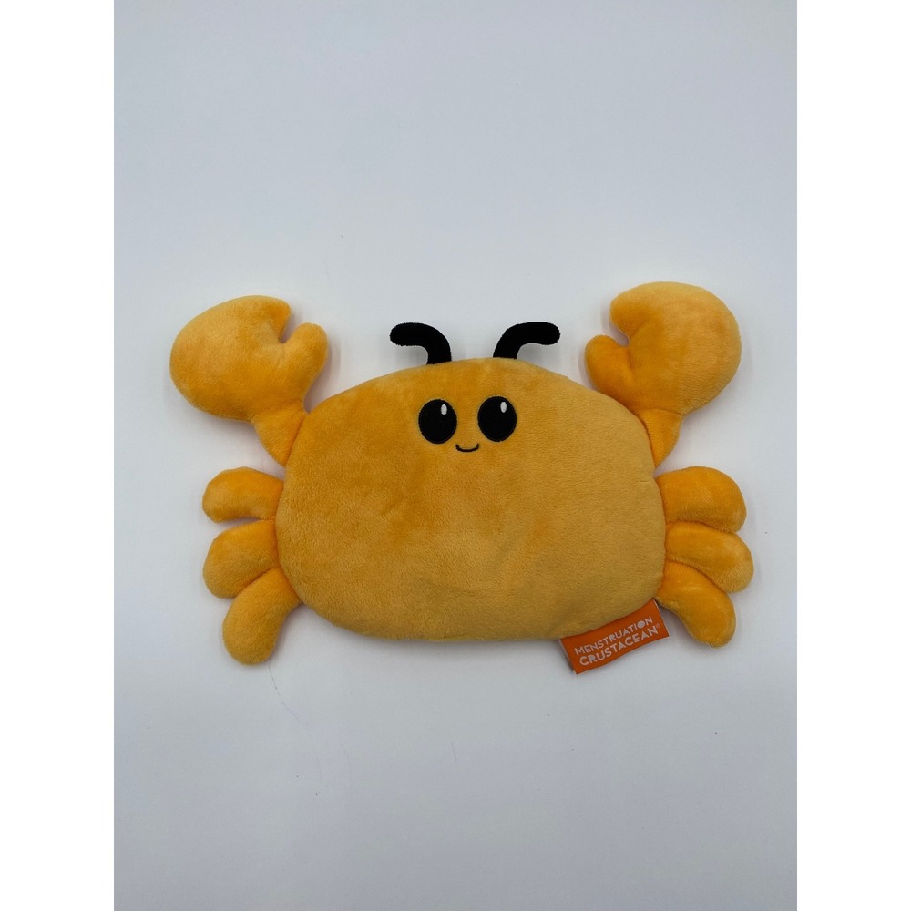 What Do You Meme Menstruation Crustacean Orange Crab Microwavable Plush Heat Pad